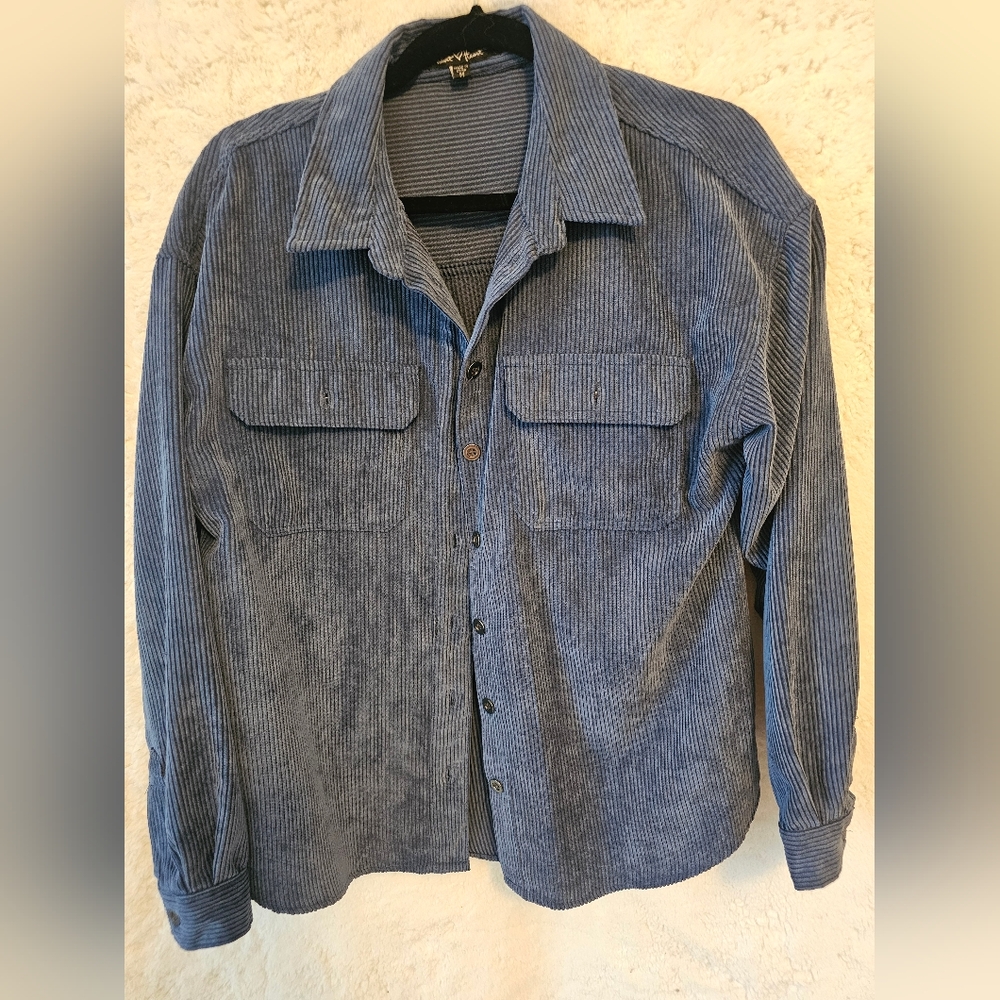 Men's Blue Corduroy Jacket